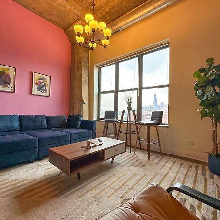 Modern 2Br Loft With Amazing City Skyline View And Optional Parking For 8 Guests Near Mccormick Place And Soldier Field Σικάγο Εξωτερικό φωτογραφία