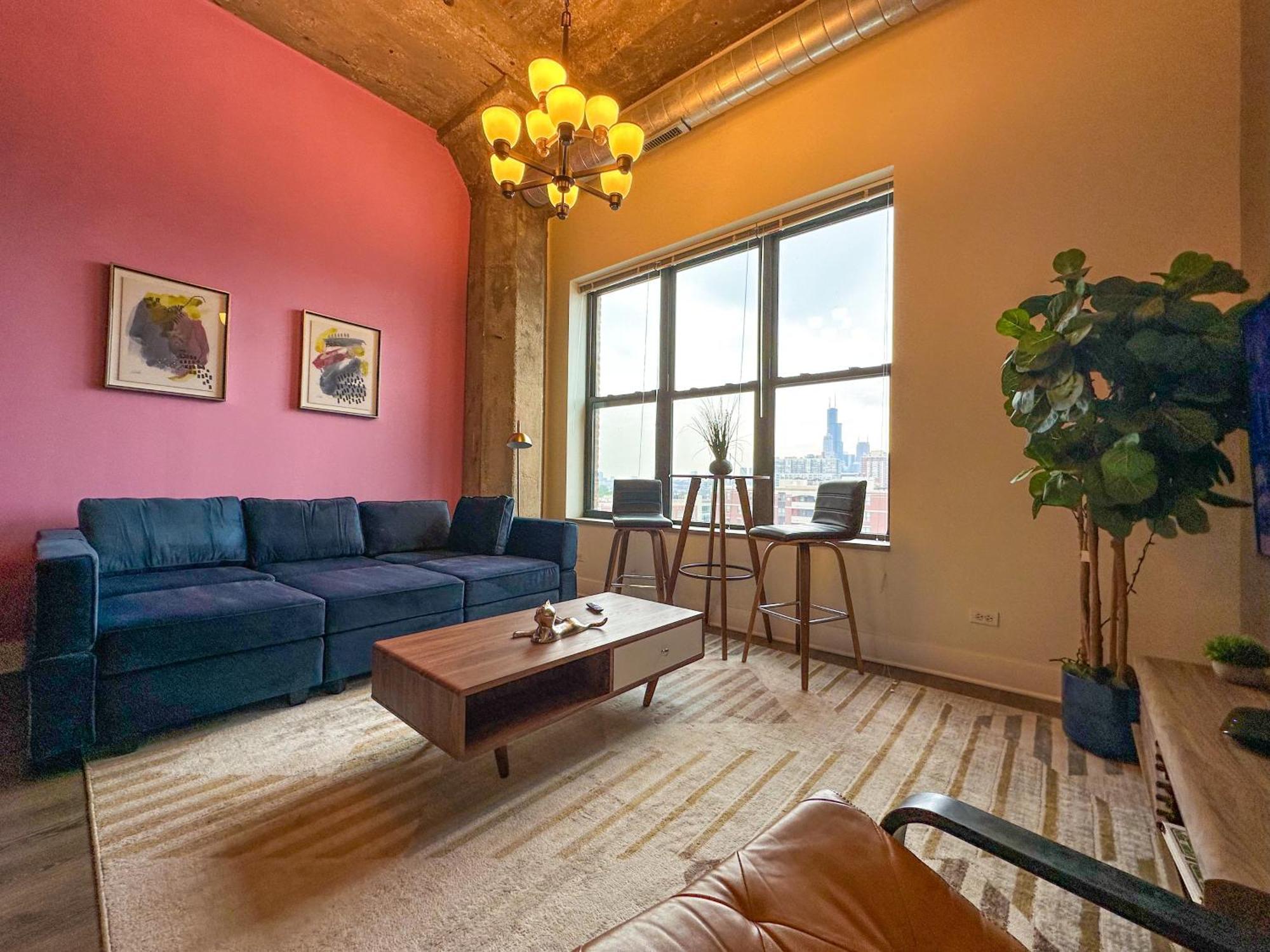 Modern 2Br Loft With Amazing City Skyline View And Optional Parking For 8 Guests Near Mccormick Place And Soldier Field Σικάγο Εξωτερικό φωτογραφία