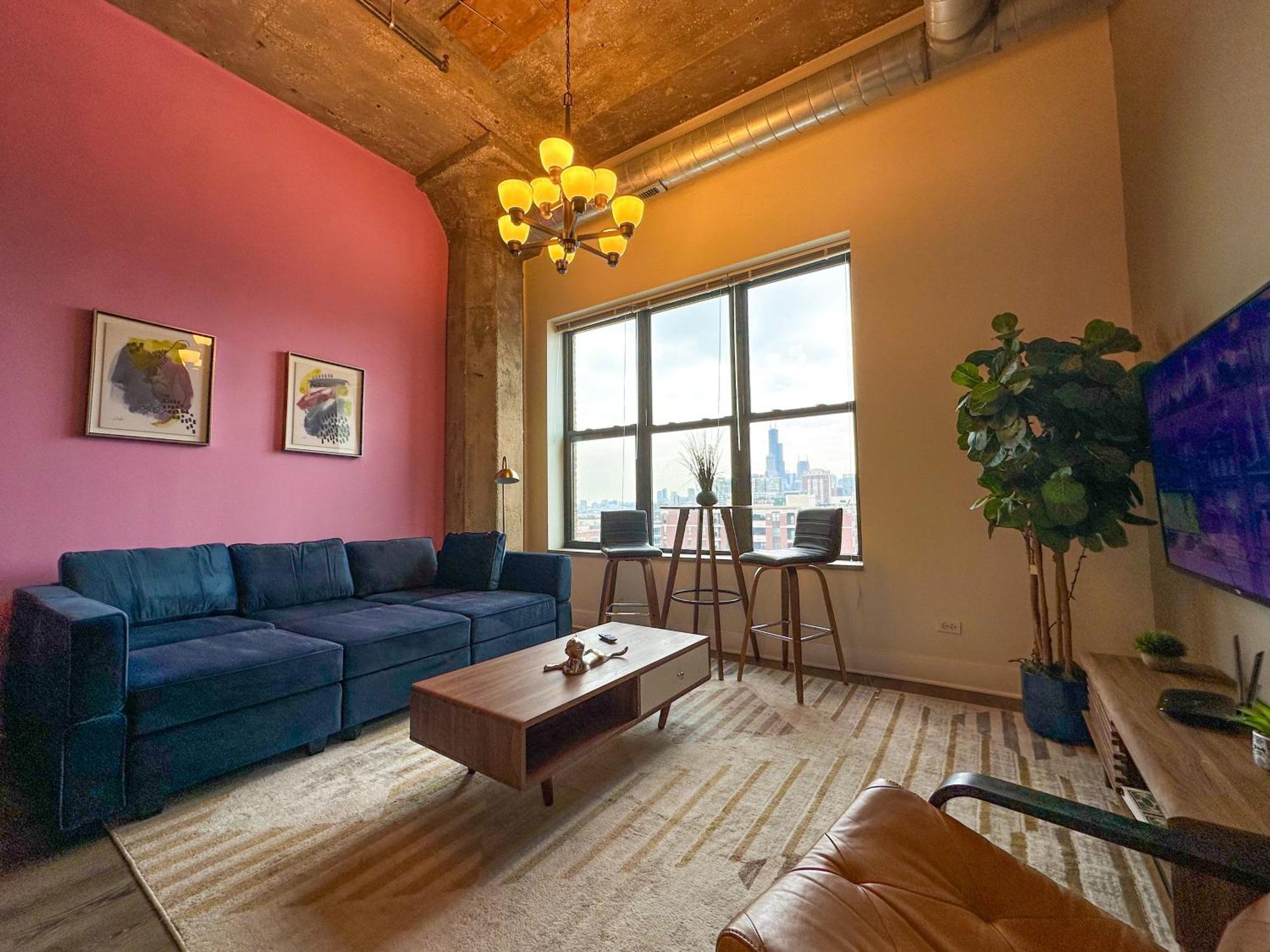 Modern 2Br Loft With Amazing City Skyline View And Optional Parking For 8 Guests Near Mccormick Place And Soldier Field Σικάγο Εξωτερικό φωτογραφία